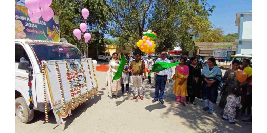 पोषण पखवाड़ा के तहत पोषण जागरूकता रथ रवाना